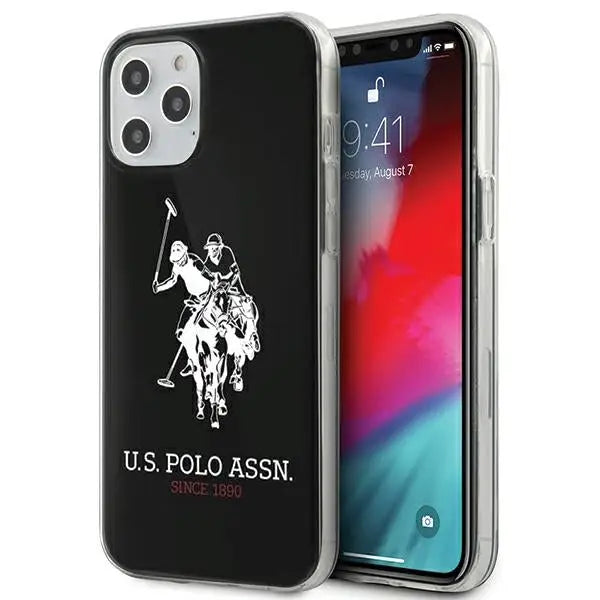 US Polo Shiny Big Logo Case for iPhone 12 / 12 Pro 6.1’’ - Black - Cell phone cases and covers<<<HurtelXML