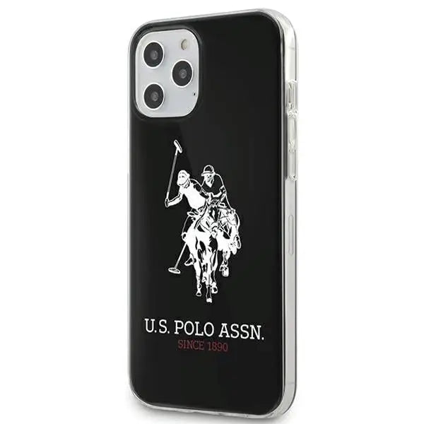US Polo Shiny Big Logo Case for iPhone 12 / 12 Pro 6.1’’ - Black - Cell phone cases and covers<<<HurtelXML
