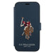 US Polo USFLBKP12LPUGFLNV iPhone 12 Pro Max 6,7’’ granatowy/navy book Polo Embroidery Collection - Cell phone cases