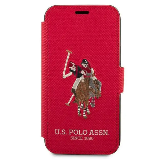 US Polo USFLBKP12LPUGFLRE iPhone 12 Pro Max 6,7’’ czerwony/red book Polo Embroidery Collection - Cell phone cases