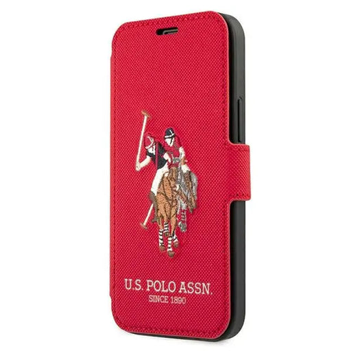 US Polo USFLBKP12LPUGFLRE iPhone 12 Pro Max 6,7’’ czerwony/red book Polo Embroidery Collection - Cell phone cases