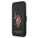 US Polo USFLBKP12MPUGFLBK iPhone 12/12 Pro 6,1’’ czarny/black book Polo Embroidery Collection - Cell phone cases