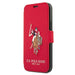 US Polo USFLBKP12MPUGFLRE iPhone 12/12 Pro 6,1’’ czerwony/red book Polo Embroidery Collection - Cell phone cases