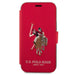 US Polo USFLBKP12MPUGFLRE iPhone 12/12 Pro 6,1’’ czerwony/red book Polo Embroidery Collection - Cell phone cases