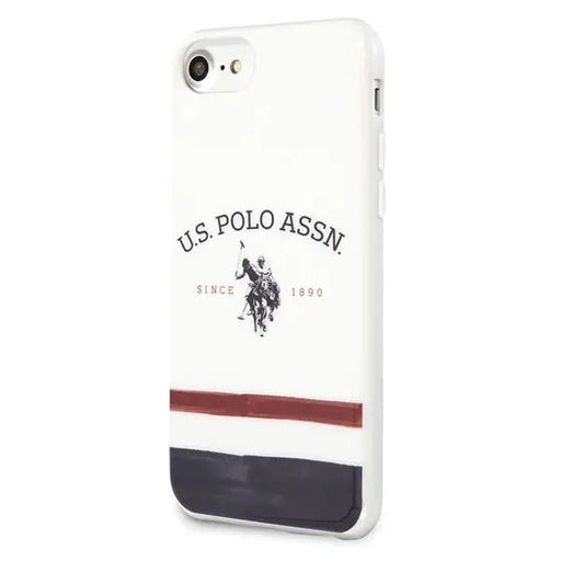 US Polo USHCI8PCSTRB iPhone 7/8/SE 2020 / SE 2022 biały/white Tricolor Pattern Collection - Cell phone cases