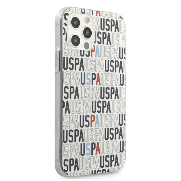US Polo USHCP12LPCUSPA6 iPhone 12 Pro Max 6,7’’ biały/white Logo Mania Collection - Cell phone cases