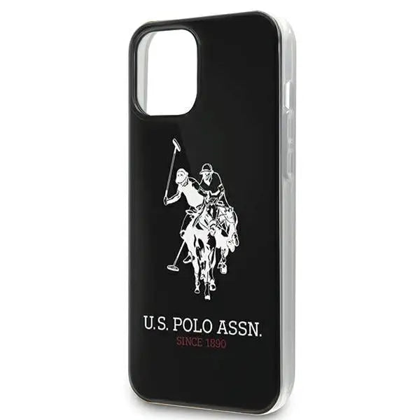 US Polo USHCP12LTPUHRBK iPhone 12 Pro Max 6,7’’ czarny/black Shiny Big Logo - Cell phone cases and covers<<<HurtelXML