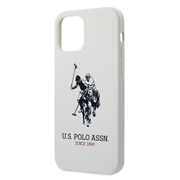 US Polo USHCP12MSLHRWH iPhone 12/12 Pro 6,1’’ biały/white Silicone Collection - Cell phone cases and covers<<<HurtelXML