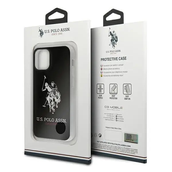 US Polo USHCP12STPUHRBK iPhone 12 mini 5,4’’ czarny/black Shiny Big Logo - Cell phone cases and covers<<<HurtelXML