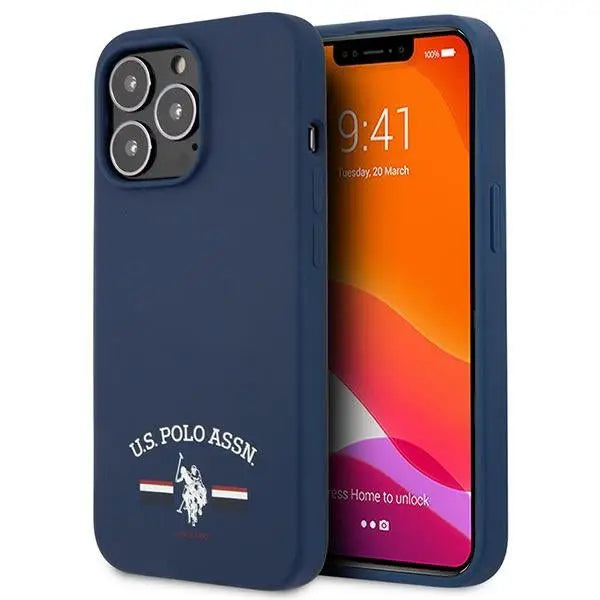 US Polo USHCP13XSFGV iPhone 13 Pro Max 6,7’’ granatowy/navy Silicone Collection - Cell phone cases