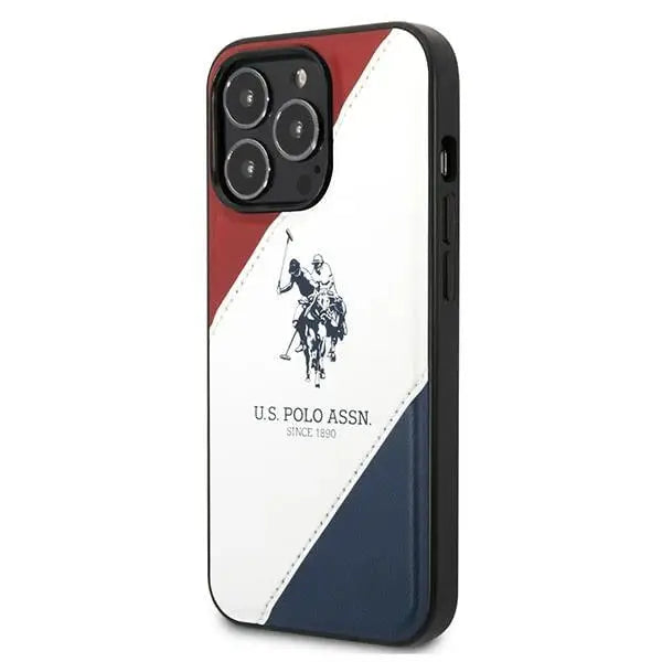 US Polo USHCP14XPSO3 iPhone 14 Pro Max 6.7’’ white/white Tricolor Embossed - Cell phone cases and covers<<<HurtelXML