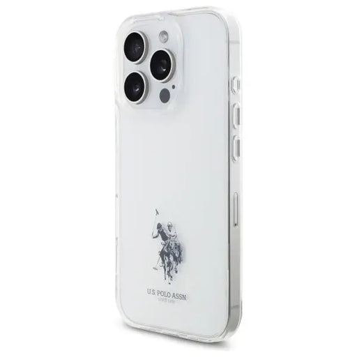 US Polo USHCP15XUSMT iPhone 15 Pro Max 6.7’’ Clear/Transparent IML Printed Double Horse Logo - Cell phone cases