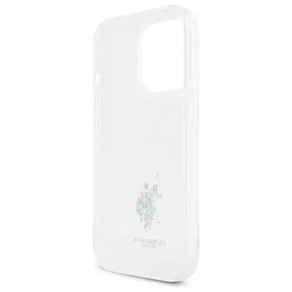 US Polo USHCP15XUSMT iPhone 15 Pro Max 6.7’’ Clear/Transparent IML Printed Double Horse Logo - Cell phone cases