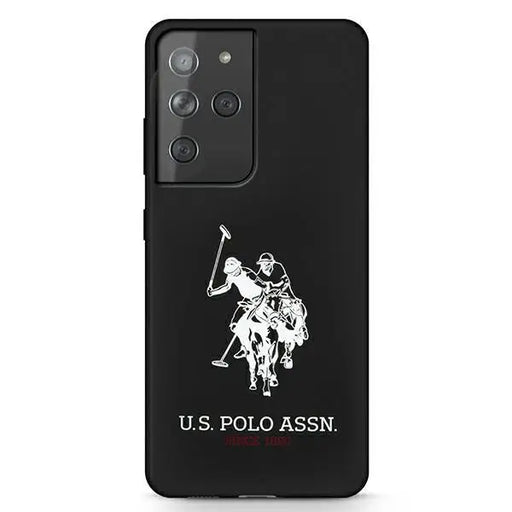 US Polo USHCS21LSLHRBK S21 Ultra G998 czarny/black Silicone Logo - Cell phone cases and covers<<<HurtelXML