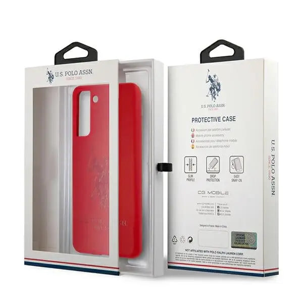 US Polo USHCS21SSLHRTRE S21 G991 czerwony/red Silicone On Tone - Cell phone cases and covers<<<HurtelXML