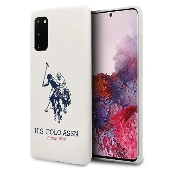 US Polo USHCS62SLHRWH S20 G980 biały/white Silicone Collection - Cell phone cases and covers<<<HurtelXML