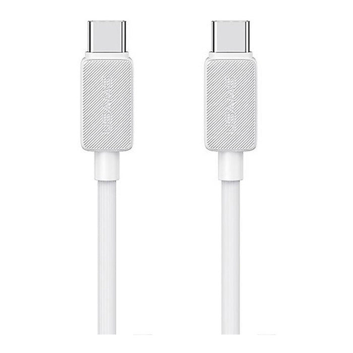 CABLE USAMS 60W TYPE-C 1 m WHITE SJ691