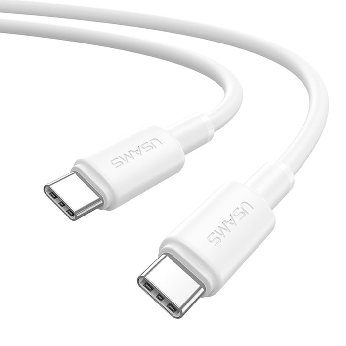 CABLE USAMS 60W TYPE-C 1m WHITE SJ763