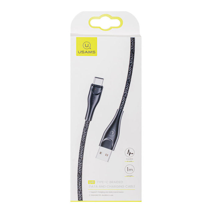 CABLE USAMS TYPE-C 1M SJ392USB01 BLACK
