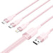 USB 2.0 A to 3in1 3A cable Vention CTPPG 1.5M (pink) - USB cables<<<Cables<<<IT Accessories<<<InnproXML
