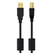USB 2.0 A to USB B Cable NANOCABLE 10.01.1205 Black 5 m - Компютър Кабели и адаптери<<<Компютри|