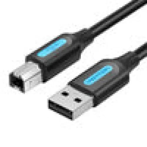 USB 2.0 A to USB-B cable with ferrite core Vention COQBL 2A 10m Black PVC - USB cables<<<Cables<<<IT