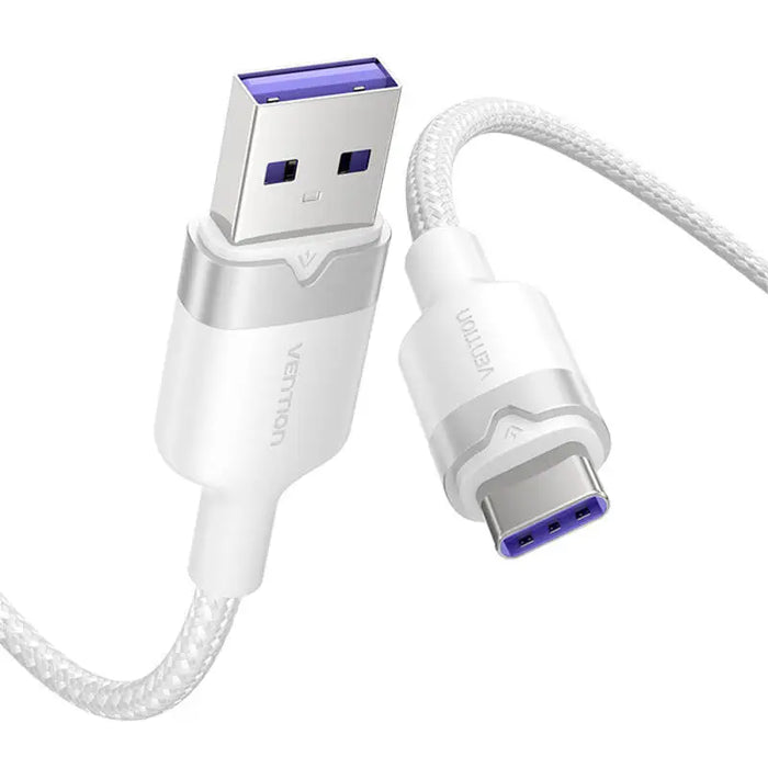 USB 2.0 A to USB-C 6A Vention CTOWH 2M cable (white) - USB cables<<<Cables<<<IT Accessories<<<InnproXML