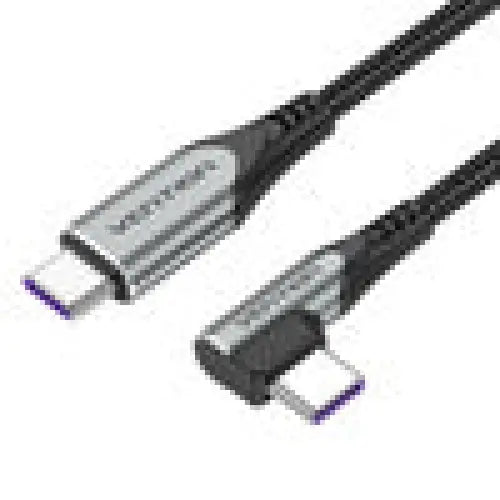 USB 2.0 angle cable Vention TAKHG C to C 5A 1.5m (gray) - USB-C to USB-C<<<USB cables<<<GSM Accessories<<<InnproXML