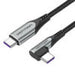 USB 2.0 angle cable Vention TAKHG C to C 5A 1.5m (gray) - USB-C to USB-C<<<USB cables<<<GSM Accessories<<<InnproXML