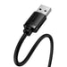 USB 2.0 Extension cable Baseus male to female AirJoy Series 0.5m (black) - USB cables<<<Cables<<<IT