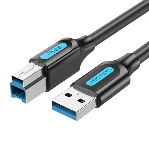 USB 3.0 A to B print cable Vention COOBF 2A 1m Black PVC - USB cables<<<Cables<<<IT Accessories<<<InnproXML