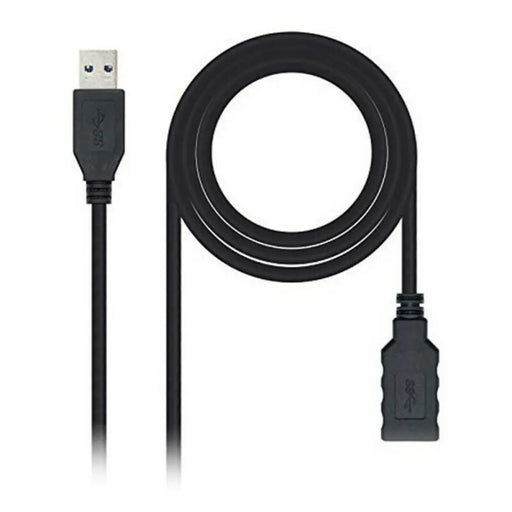 USB 3.0 A to USB A Cable NANOCABLE 10.01.0902BK 2 m Black - Компютър Кабели и адаптери<<<Компютри|