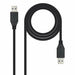 USB 3.0 A to USB A Cable NANOCABLE 10.01.1002-BK Black 2 m - Компютър Кабели и адаптери<<<Компютри|