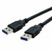 USB 3.0 A to USB A Cable NANOCABLE 10.01.1002-BK Black 2 m - Компютър Кабели и адаптери<<<Компютри|