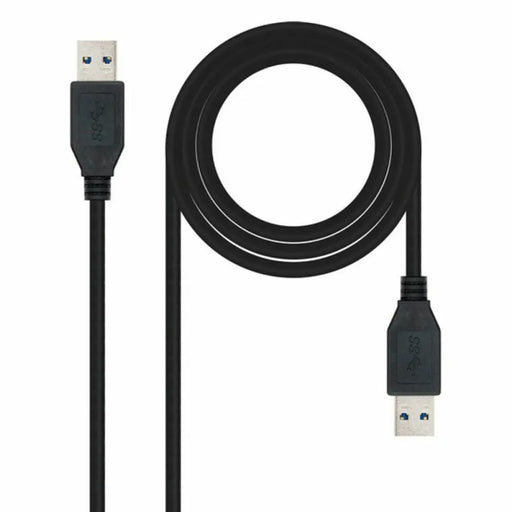 USB 3.0 A to USB A Cable NANOCABLE 10.01.1002-BK Black 2 m - Компютър Кабели и адаптери<<<Компютри|