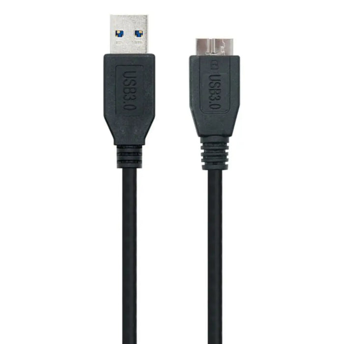 USB 3.0 A to Micro USB B Cable NANOCABLE 10.01.110-BK - Компютър Кабели и адаптери<<<Компютри|