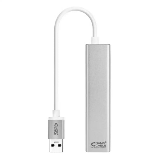 USB 3.0 to Gigabit Ethernet Converter NANOCABLE 10.03.0403 Silver - Компютър Кабели и адаптери<<<Компютри|