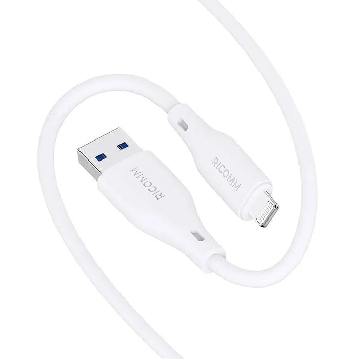 USB-A to Lightning Cable Ricomm RLS007ALW 2.1m - USB to Lightning<<<USB cables<<<GSM Accessories<<<InnproXML