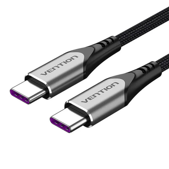 USB-C 2.0 to USB-C Cable Vention TAEHG 1.5m PD 100W Gray - USB-C to USB-C<<<USB cables<<<GSM Accessories<<<InnproXML