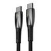 USB-C cable for USB-C Baseus Glimmer Series 100W 1m (Black) - USB-C to USB-C<<<USB cables<<<GSM