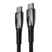 USB-C cable for USB-C Baseus Glimmer Series 100W 1m (Black) - USB-C to USB-C<<<USB cables<<<GSM
