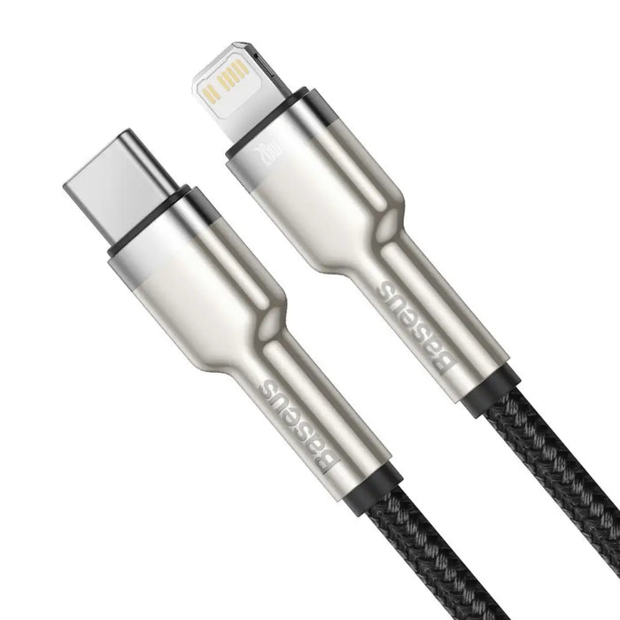 USB-C cable for Lightning Baseus Cafule PD 20W 1m (black) - USB-C to Lightning<<<USB cables<<<GSM