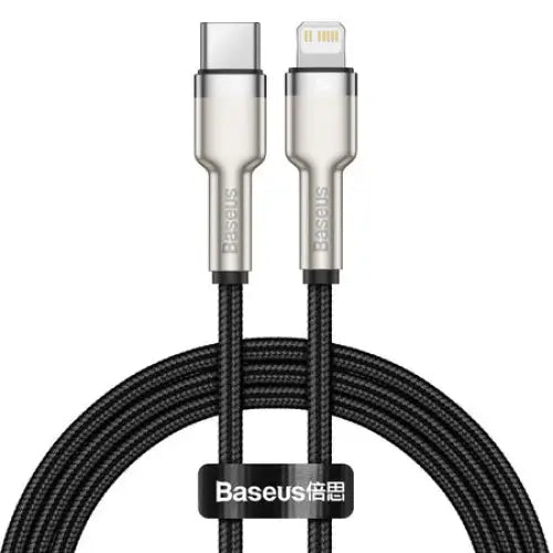USB-C cable for Lightning Baseus Cafule PD 20W 1m (black) - USB-C to Lightning<<<USB cables<<<GSM