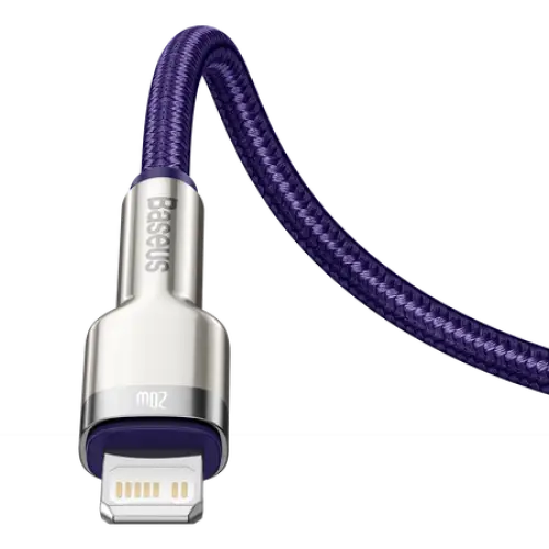 USB-C cable for Lightning Baseus Cafule PD 20W 1m (purple) - USB-C to Lightning<<<USB cables<<<GSM