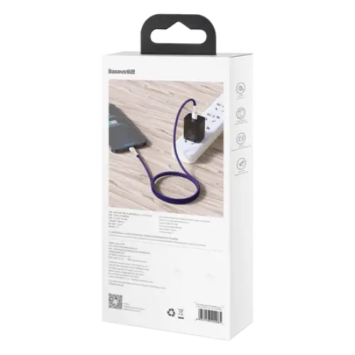 USB-C cable for Lightning Baseus Cafule PD 20W 1m (purple) - USB-C to Lightning<<<USB cables<<<GSM