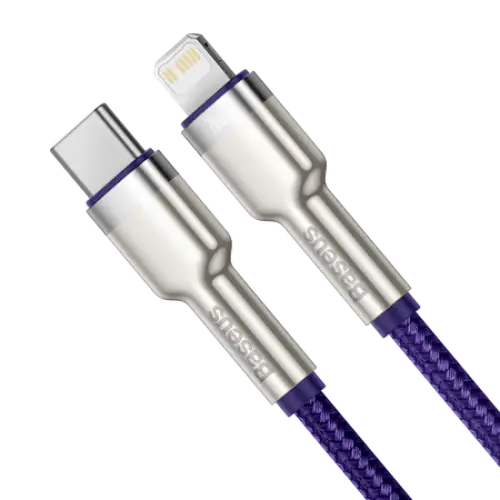 USB-C cable for Lightning Baseus Cafule PD 20W 1m (purple) - USB-C to Lightning<<<USB cables<<<GSM