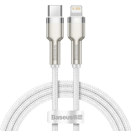 USB-C cable for Lightning Baseus Cafule PD 20W 1m (white) - USB-C to Lightning<<<USB cables<<<GSM