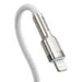 USB-C cable for Lightning Baseus Cafule PD 20W 1m (white) - USB-C to Lightning<<<USB cables<<<GSM