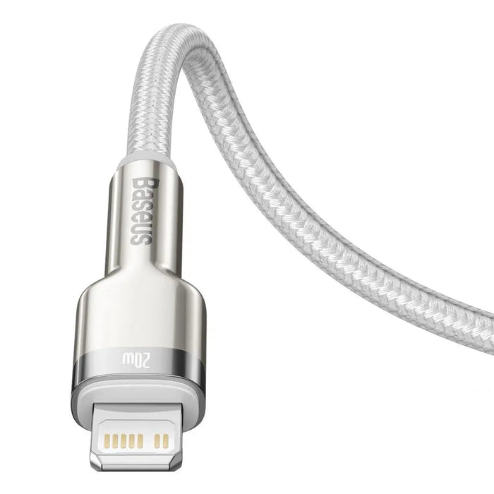 USB-C cable for Lightning Baseus Cafule PD 20W 1m (white) - USB-C to Lightning<<<USB cables<<<GSM