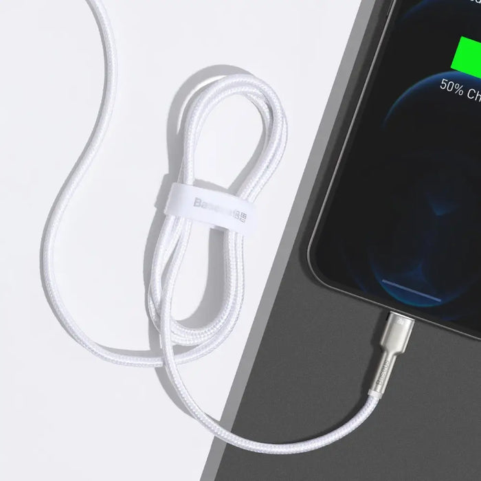 USB-C cable for Lightning Baseus Cafule PD 20W 1m (white) - USB-C to Lightning<<<USB cables<<<GSM